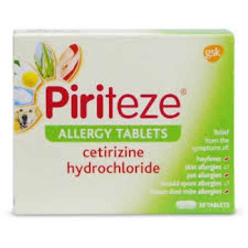 Piriteze Allergy One A Day 10mg Cetirizine